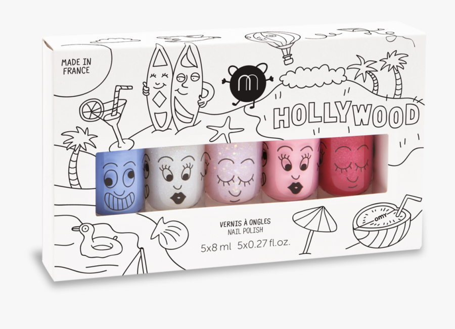5 Nail Polish Set - Nail Polish, Transparent Clipart