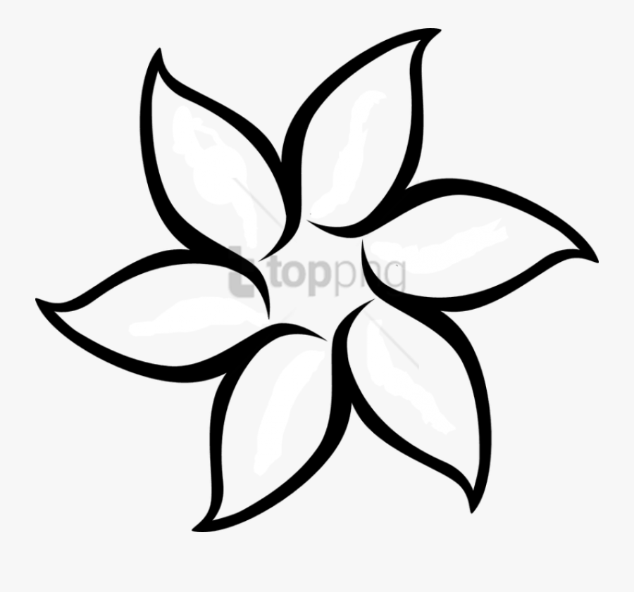 Flowers For Sunfloweroutline Free To Use Clip - Mothers Day Flowers Drawings, Transparent Clipart