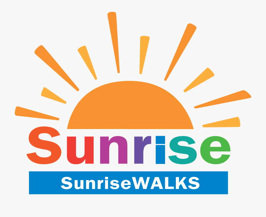 Sunrise Walks Logo, Transparent Clipart