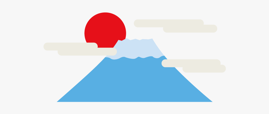 富士山 素材 イラスト, Transparent Clipart