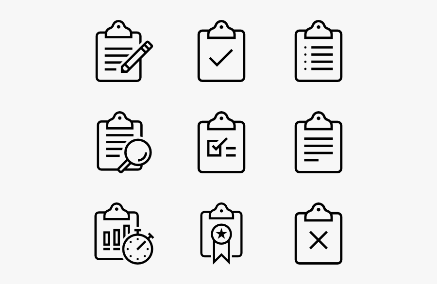 Clipboards - Adobe Icons Vector, Transparent Clipart