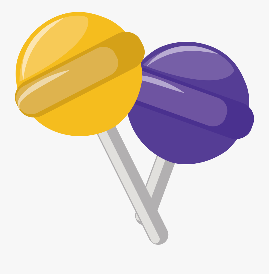 Lollipop Clipart Purple Lollipop - Lollipop Candy Vector Png, Transparent Clipart