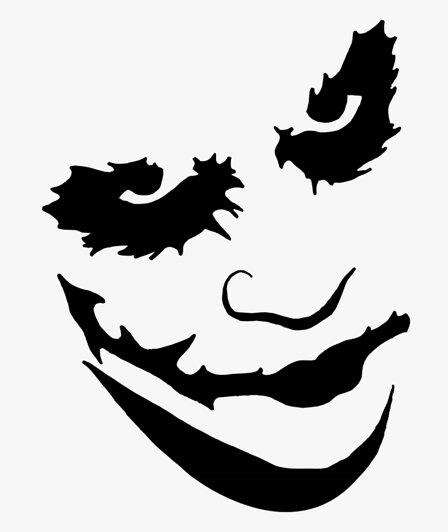 Transparent Joker Png - Joker Black And White, Transparent Clipart