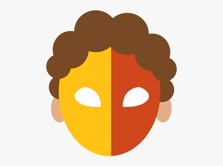 Facepainting Face Illustration Flat Art Paint - Illustration, Transparent Clipart