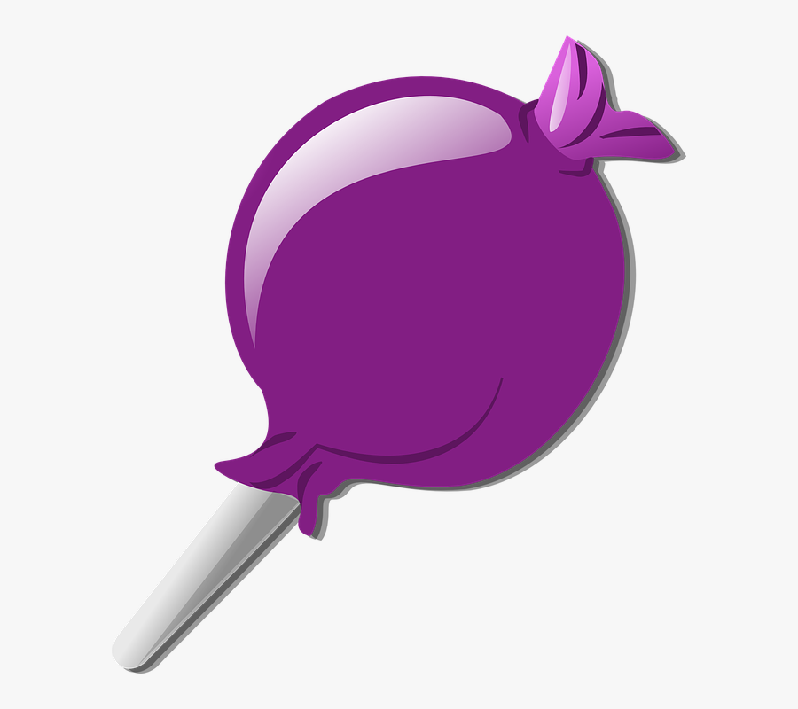 Purple Lolly Clip Art At Clker - Purple Candy Clipart, Transparent Clipart