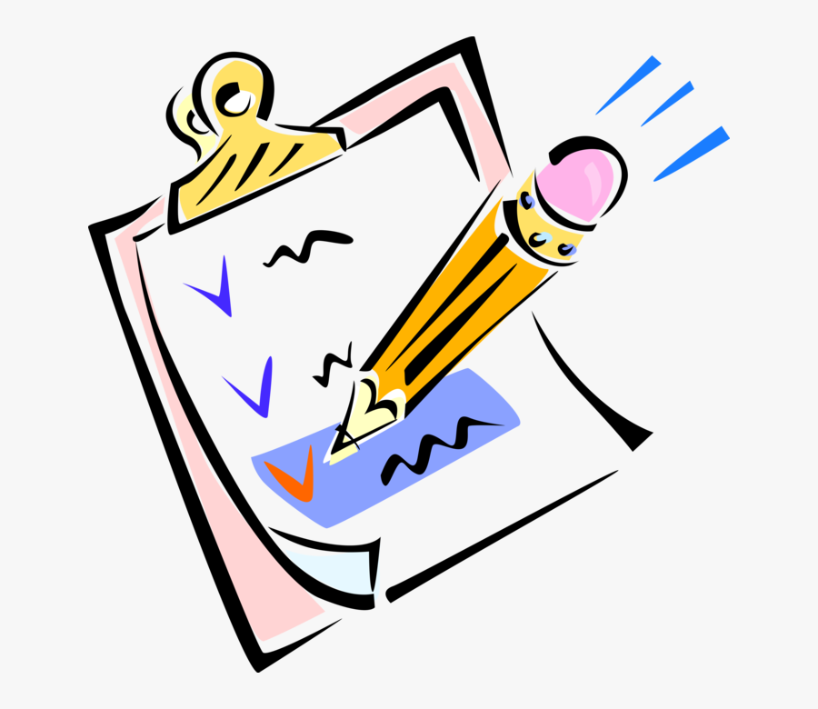 Vector Illustration Of Graphite Pencil Writing Or Drawing - Procedure Clipart, Transparent Clipart