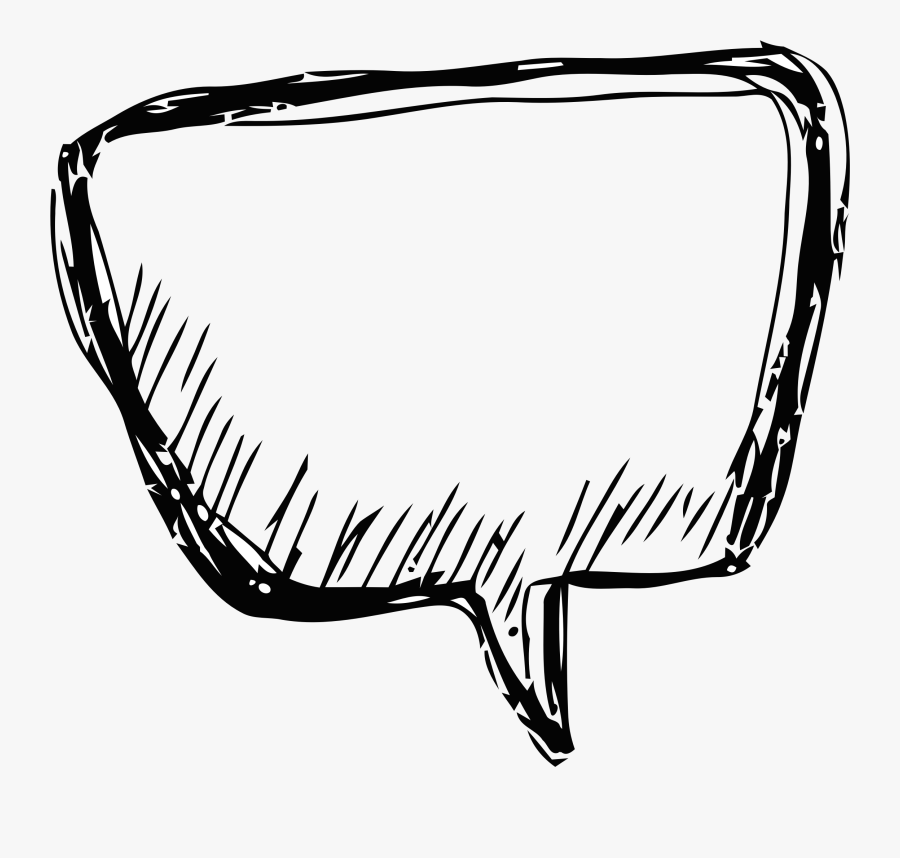 Callout 01 - Thought Bubble Sketch Png, Transparent Clipart