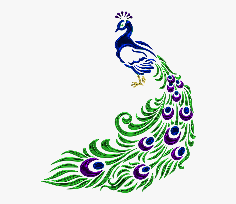 Jewel, Peacock, Jewelry, Feather, Crystal, Gem - Peacock Feather Png Black And White, Transparent Clipart