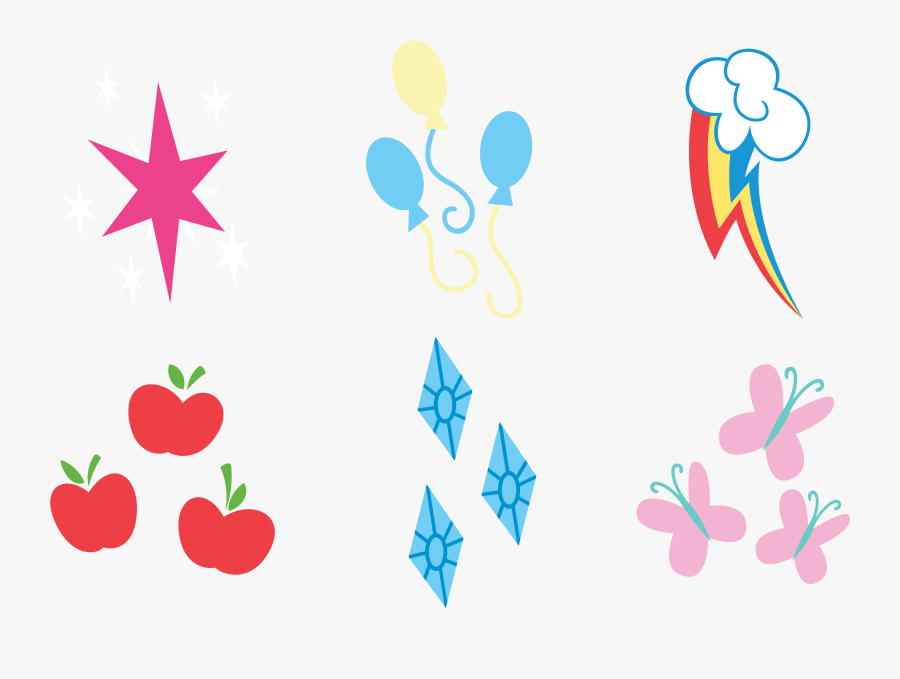 Pinterest Face Paintings Symbols - Cutie Mark Mane 6, Transparent Clipart