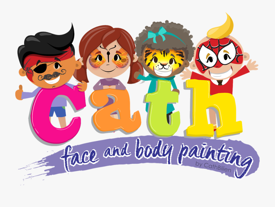 Cath Face And Body Painting - Cartoon, Transparent Clipart