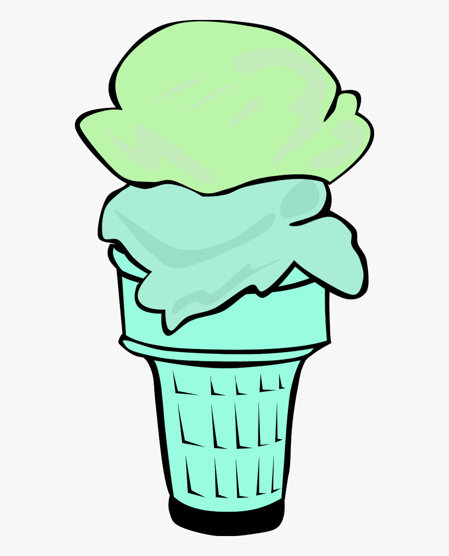 Ice Cream Cone For Fast Food Menu - Ice Cream Cone Clip Art, Transparent Clipart