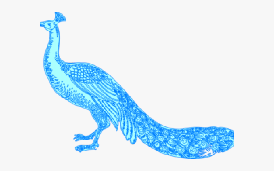 Peacock Clipart Merak - Peacock Images In Png Line Art, Transparent Clipart