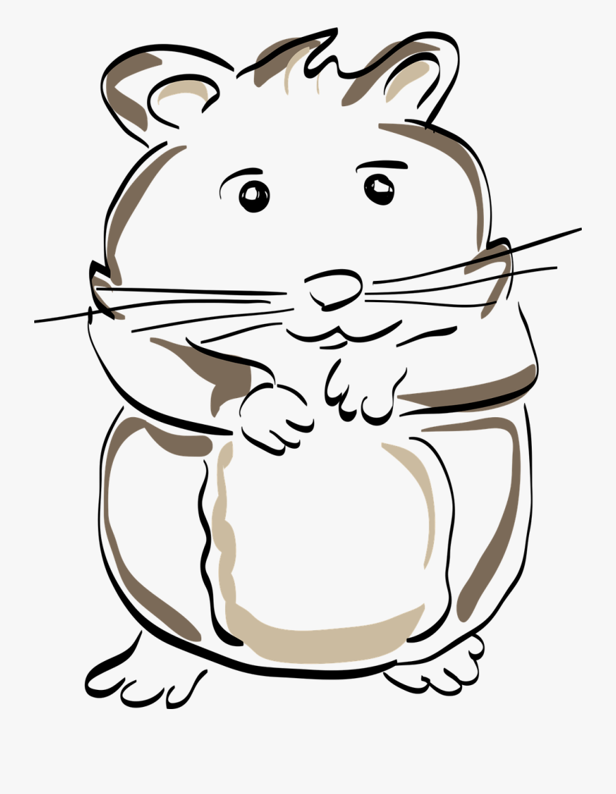 Drawn Hamster Clip Art - Hamster Head Transparent Clipart, Transparent Clipart