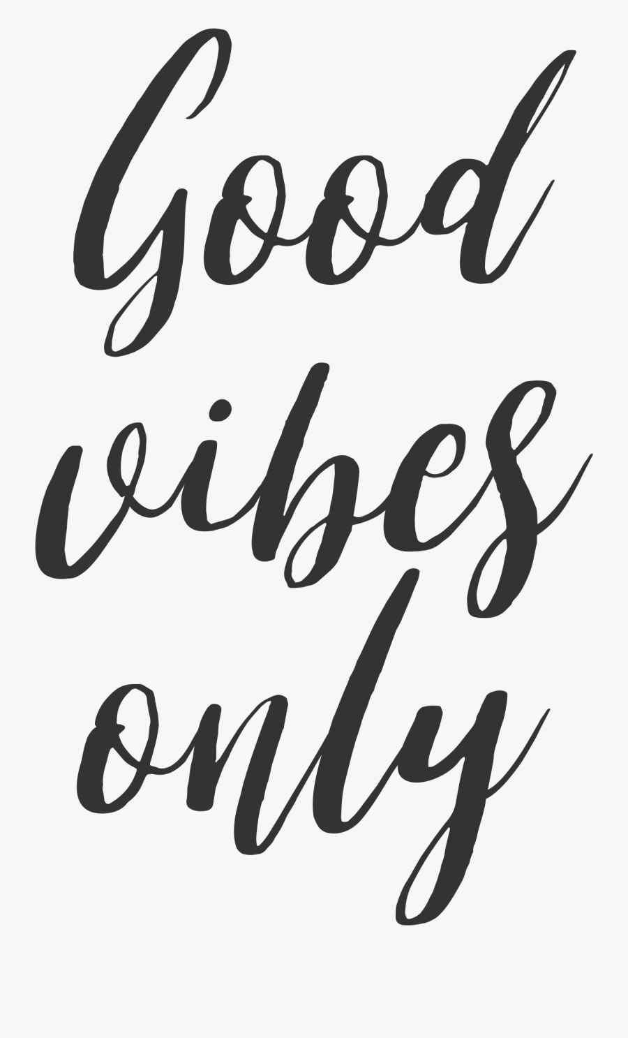 Clip Art Collection Of Free Travel - Good Vibes En Cursiva, Transparent Clipart