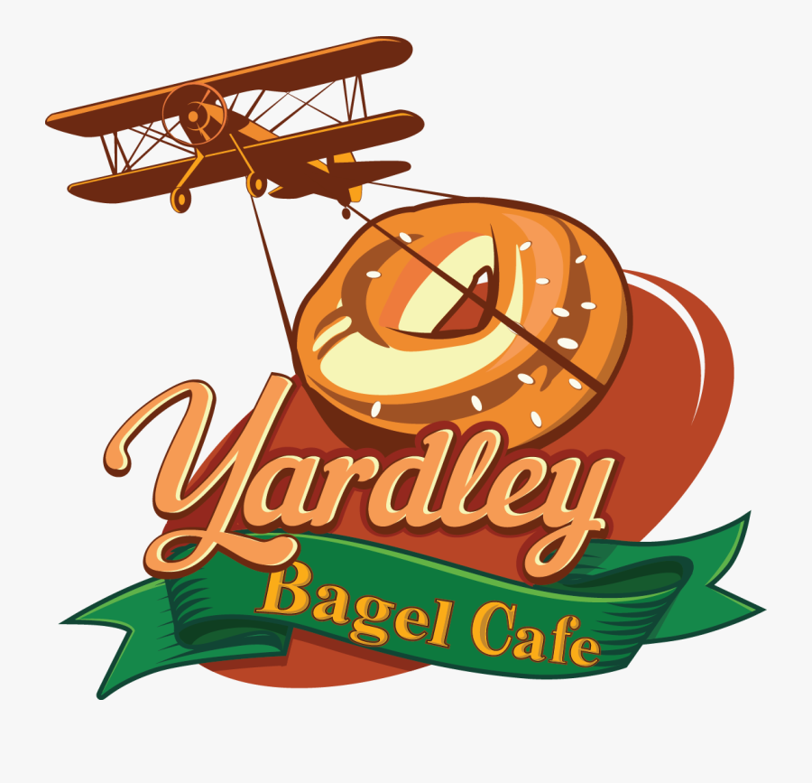 Breakfast Yardley Bagel Cafe Banner Royalty Free, Transparent Clipart