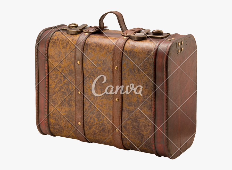 Clip Art Photos By Canva - Old Suitcase, Transparent Clipart