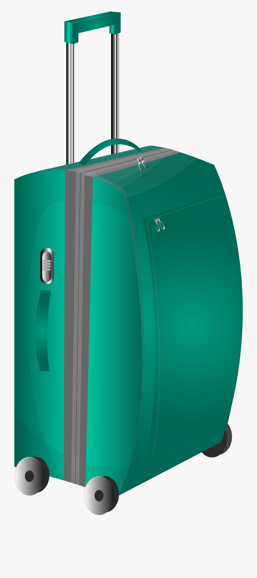 Suitcase Clipart Trolley Bag - Trolley Bag Clipart, Transparent Clipart