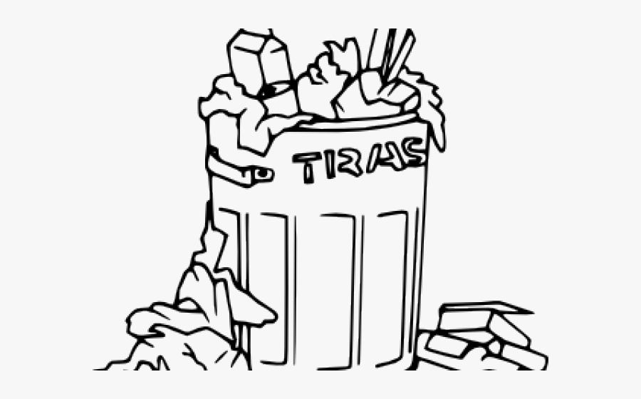 Trash Can Black And White , Free Transparent Clipart ClipartKey