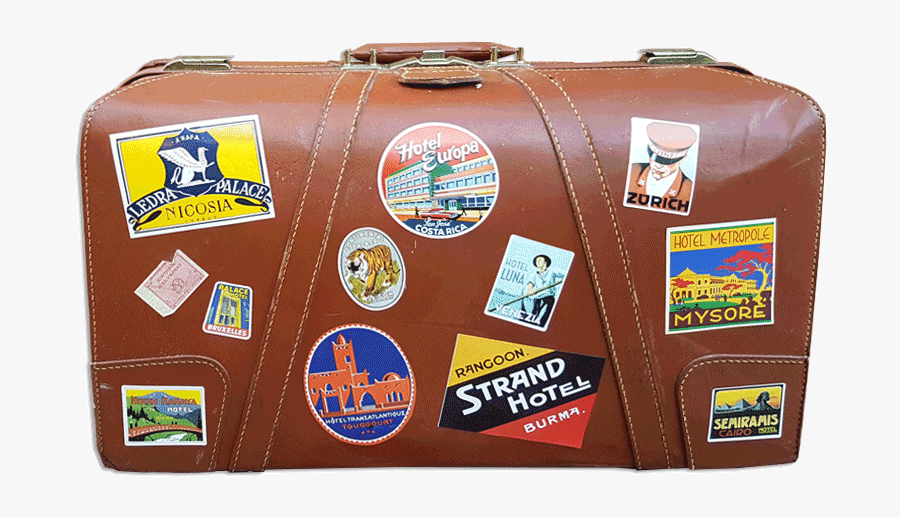 Vintage Suitcase Free, Transparent Clipart