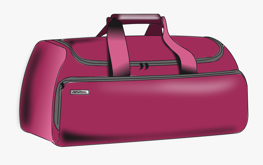 Pink,hand Luggage,brand - Duffle Bag Clipart Png, Transparent Clipart