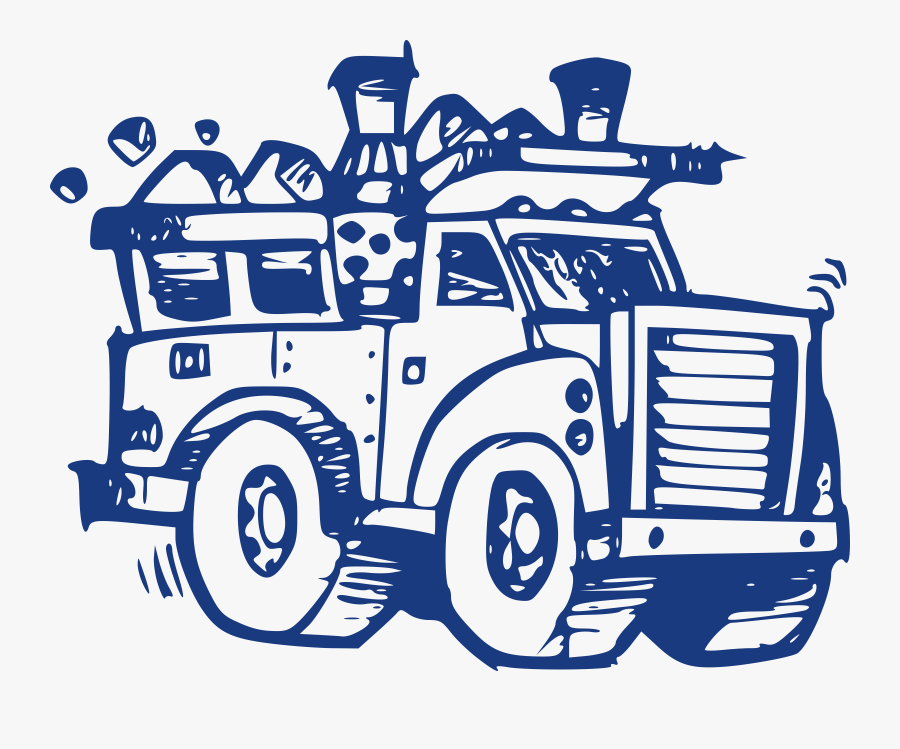 Clipart - Clipart Garbage Car Garbage Truck, Transparent Clipart