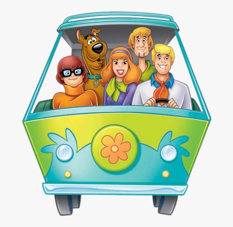 Cartoon,mode Of Transport,clip - Scooby Doo Gang Mystery Machine, Transparent Clipart