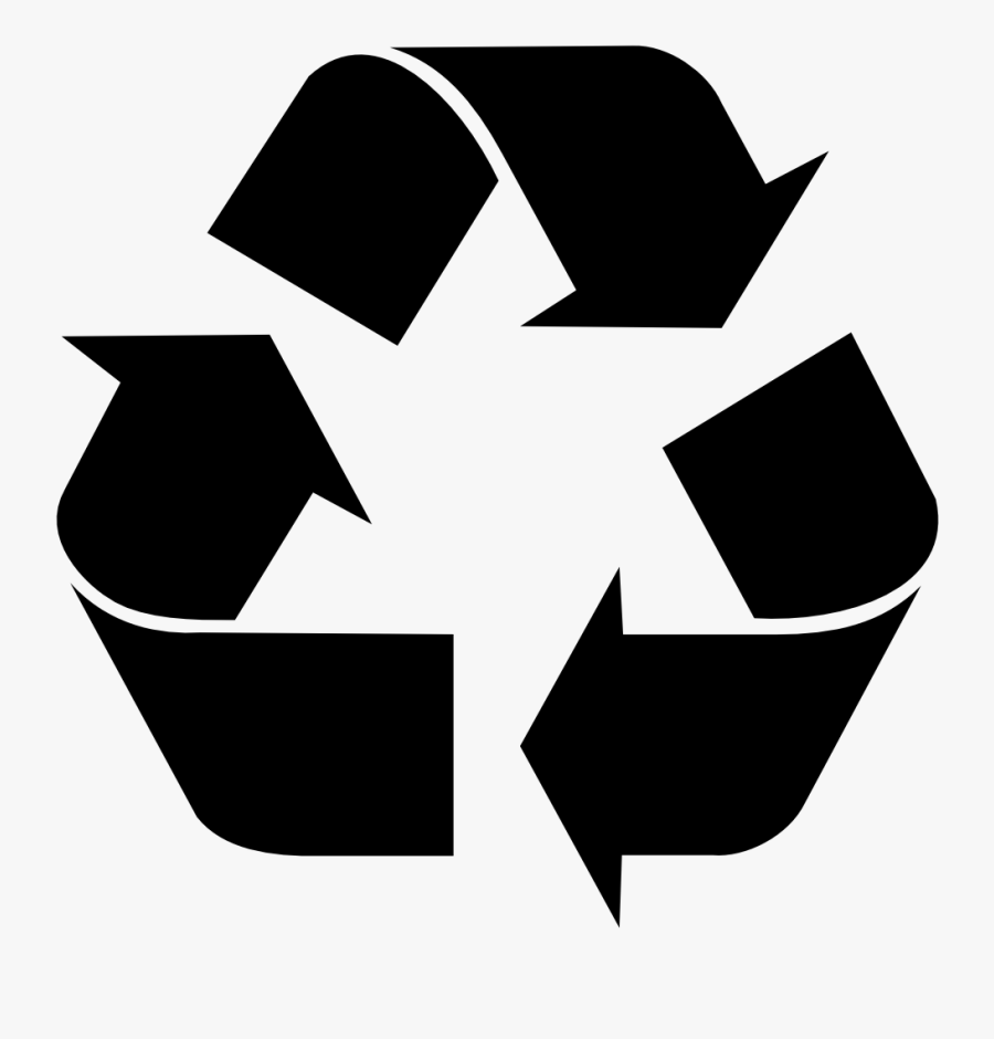 Public Domain Clip Art Image - Recycle Symbol Silhouette, Transparent Clipart