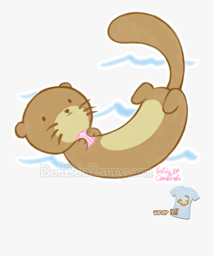 Transparent Otter Clipart - Pop Art Otter Cute, Transparent Clipart