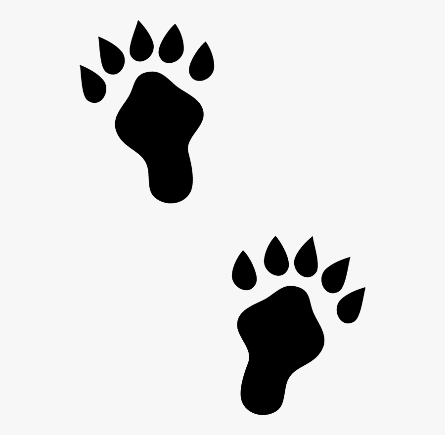 Otter Paw Prints, Transparent Clipart