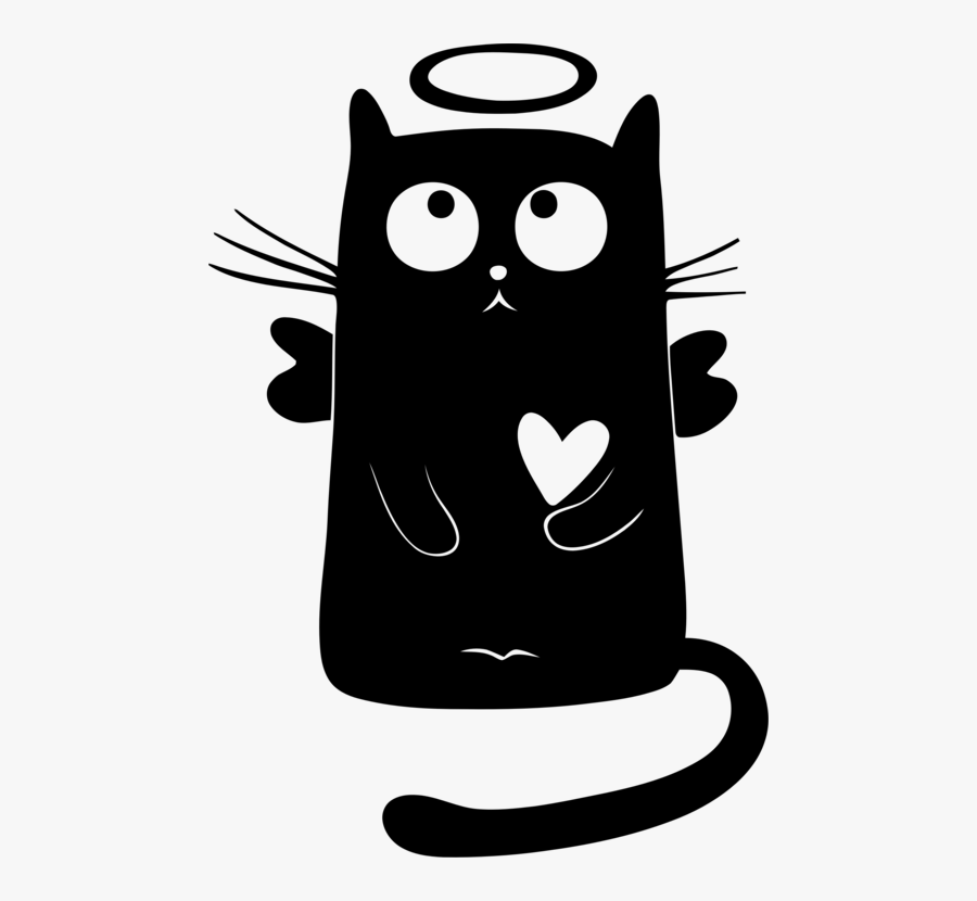 Imagen Relacionada - Cat With Halo, Transparent Clipart