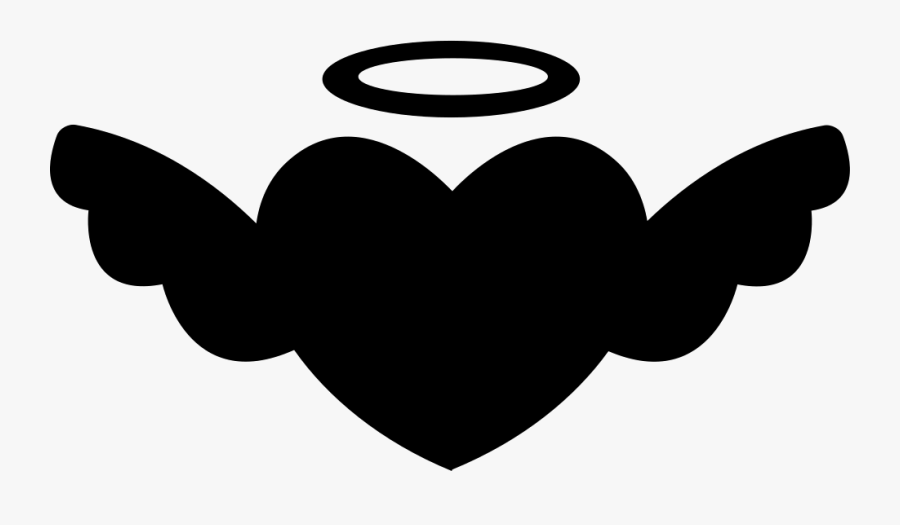 Winged Heart With An Halo Halo Svg Free Transparent Clipart Clipartkey