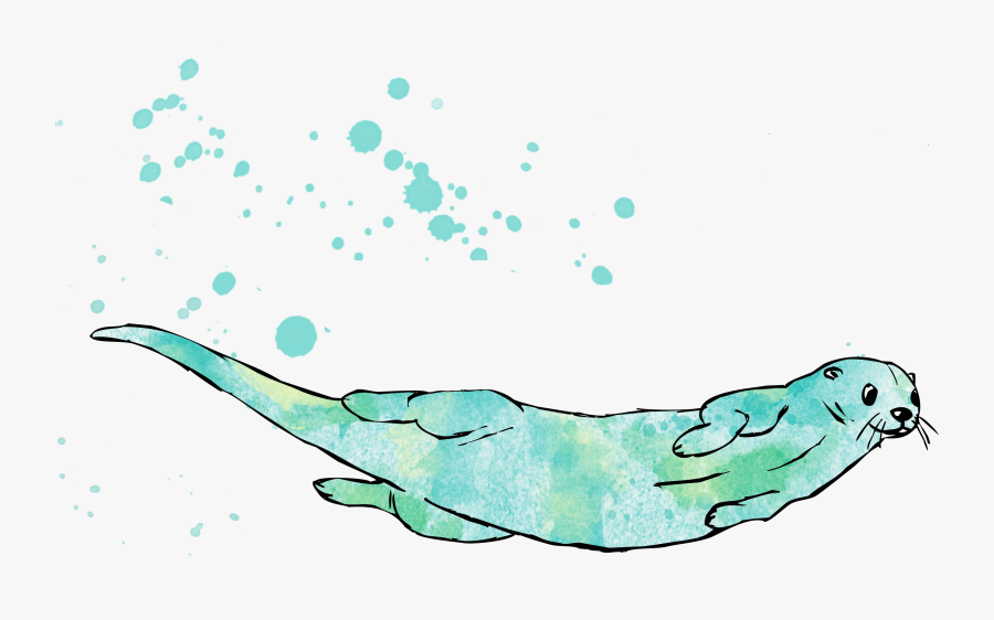 Clip Free Stock Otter Clipart Water, Transparent Clipart