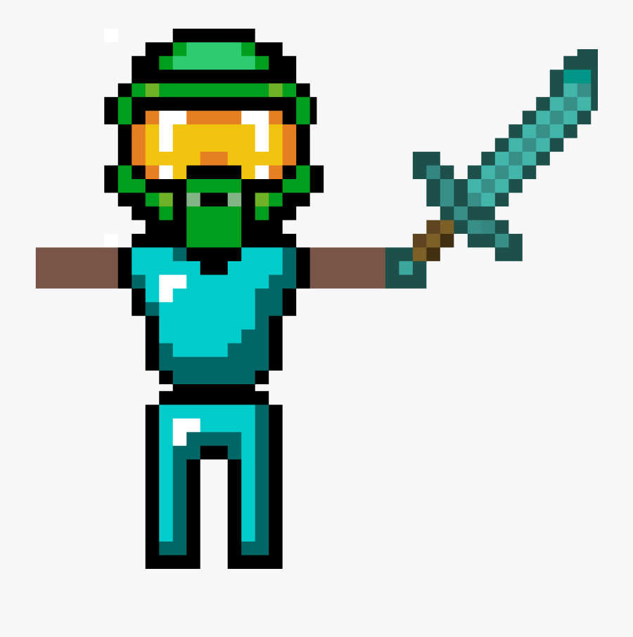 Halo Minecraft Pixel Art, Transparent Clipart