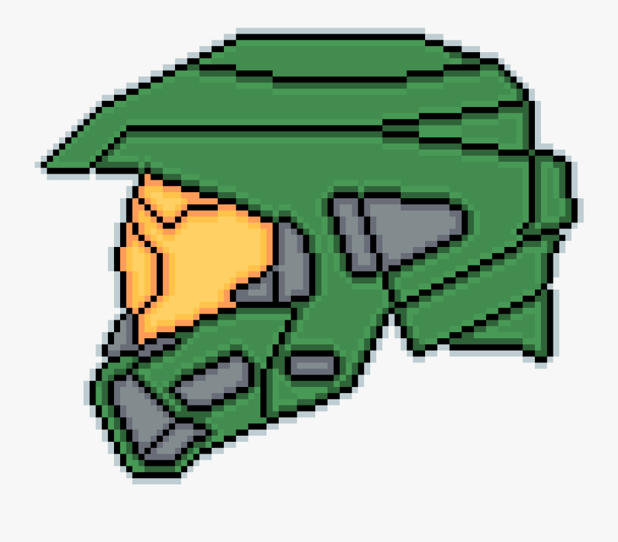 Halo Helmet Pixel Art Halo, Transparent Clipart