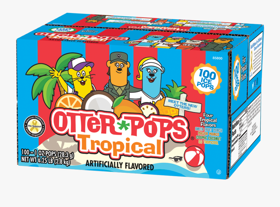 Clip Art Otter Pop Flavors - Coconut Water Otter Pops , Free