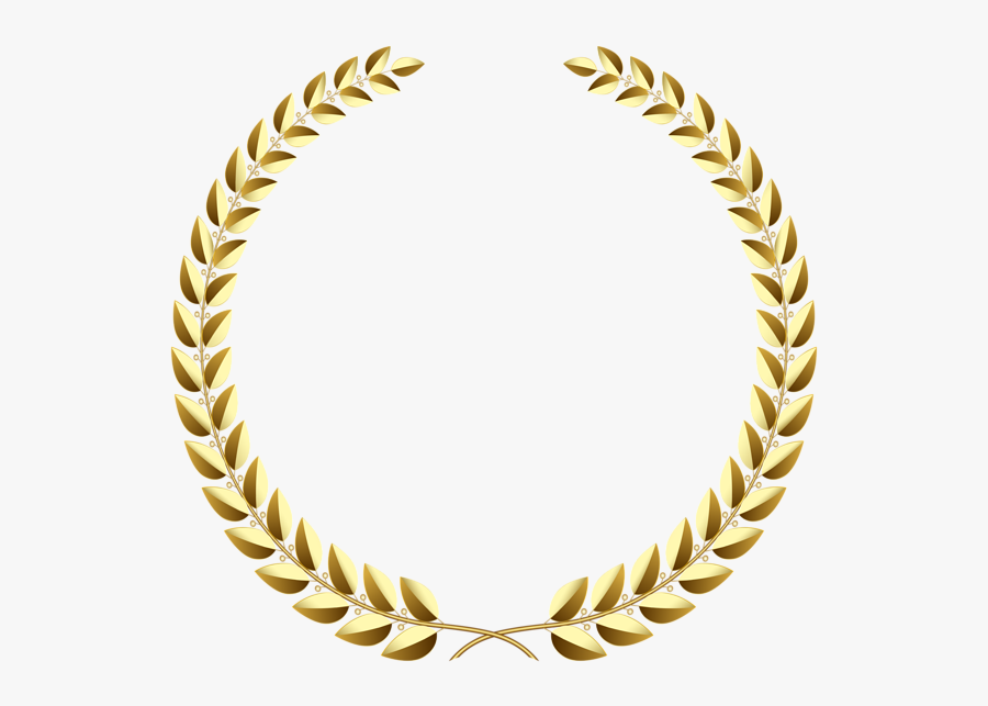 Halo Clipart Golden - Gold Laurel Wreath Png, Transparent Clipart