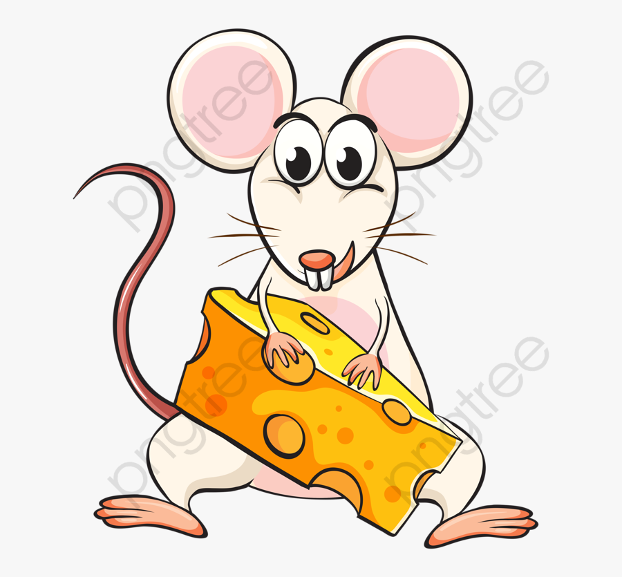 Eating Rat - Mouse And Cheese Clipart, Transparent Clipart