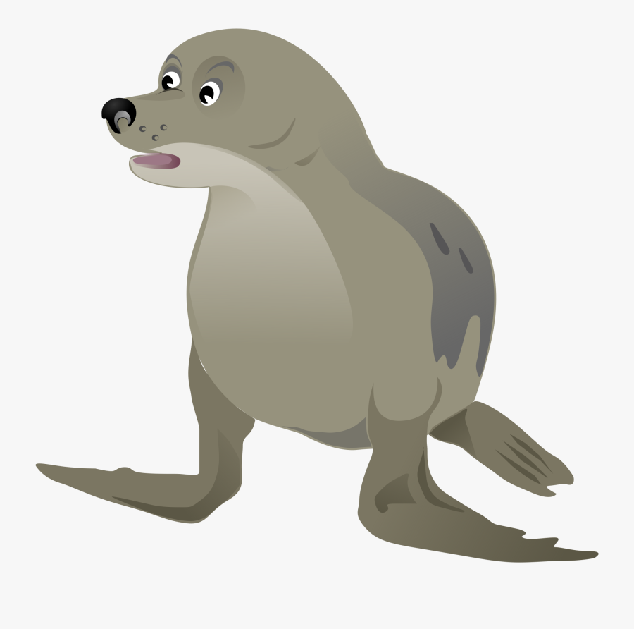 Seal Clipart Sea Otter - Grey Seal Clipart, Transparent Clipart