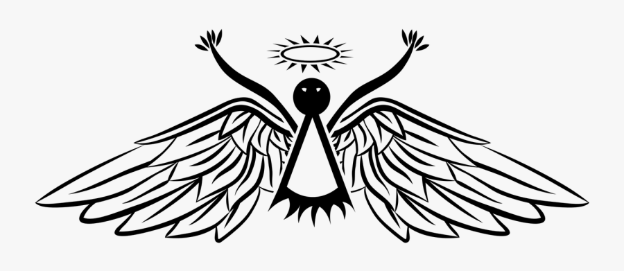 Angel, Symbol, No Background, Halo, Wings, Supplication - Hình Ảnh Không Nền, Transparent Clipart