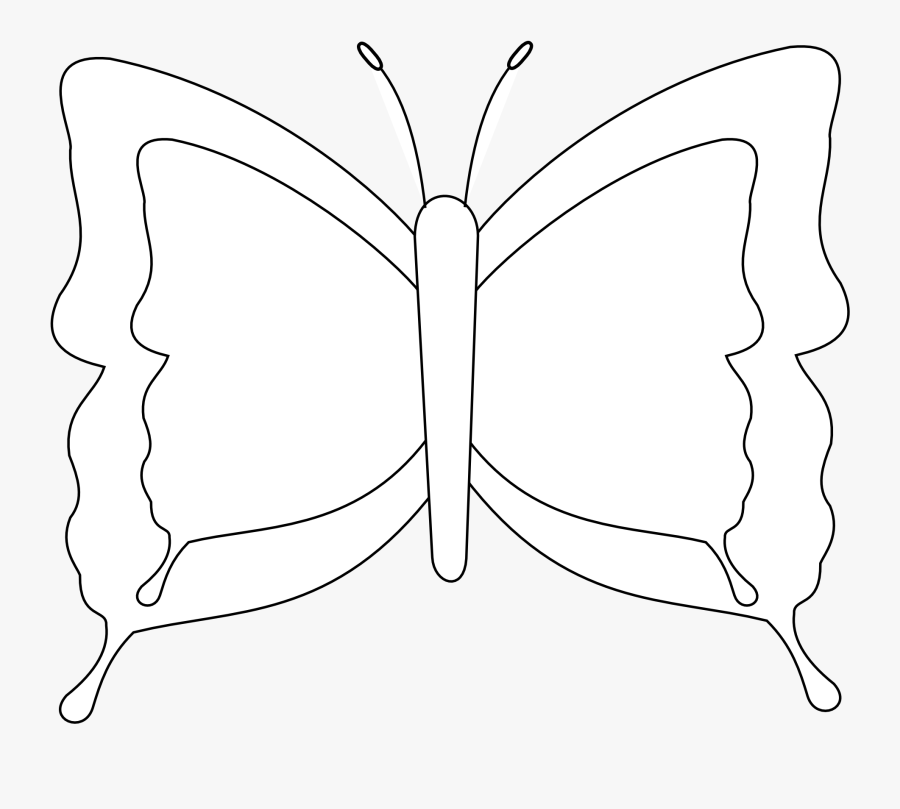 Butterfly Clip Art Black And White - Lycaenid, Transparent Clipart