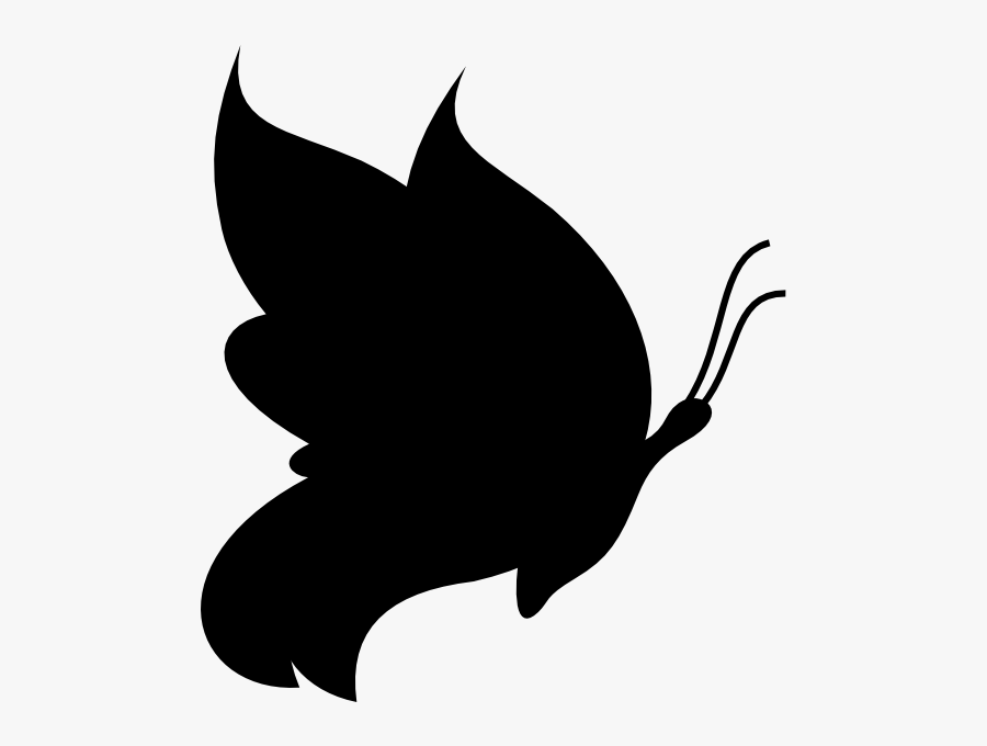 Black Butterfly Clip Art At Clker - Clip Art Black Butterfly, Transparent Clipart
