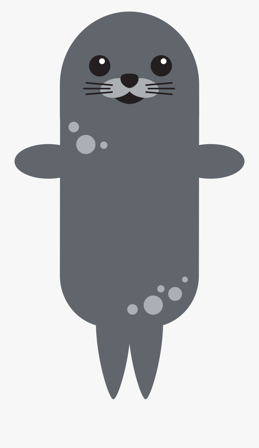 Clipart Swimming Sea Otter - Harbor Seal Clipart, Transparent Clipart