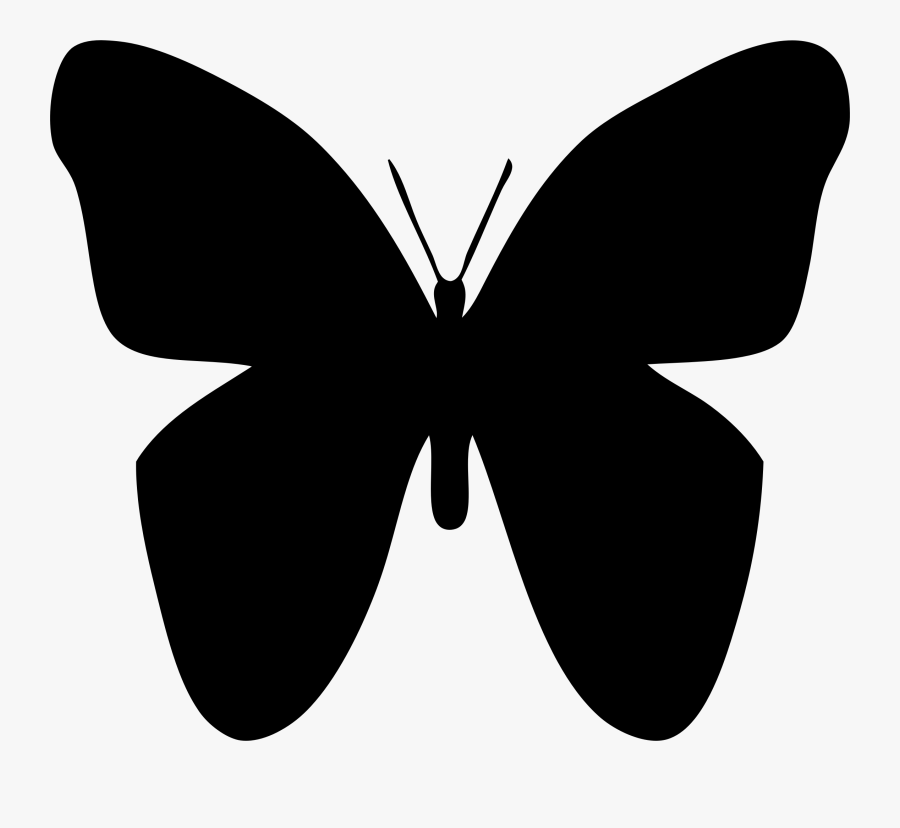 Butterfly Silhouette Clip Art Many Interesting Cliparts - Butterfly Silhouette Large, Transparent Clipart