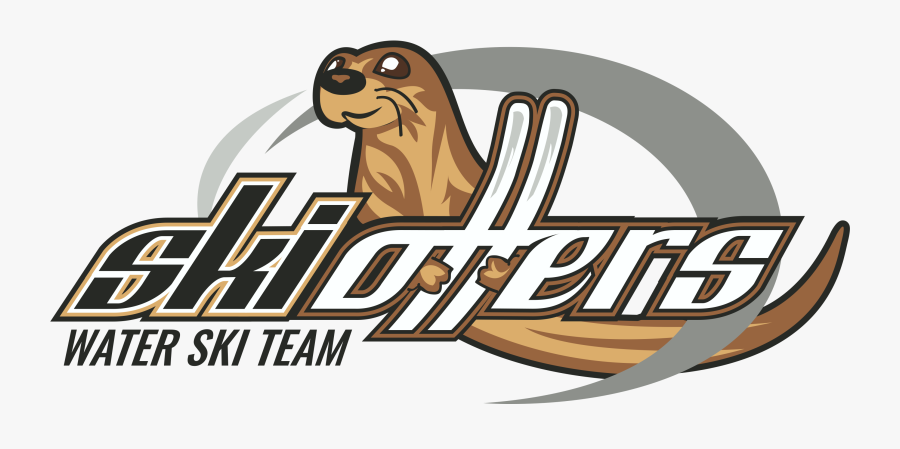 Waterski Otter, Transparent Clipart