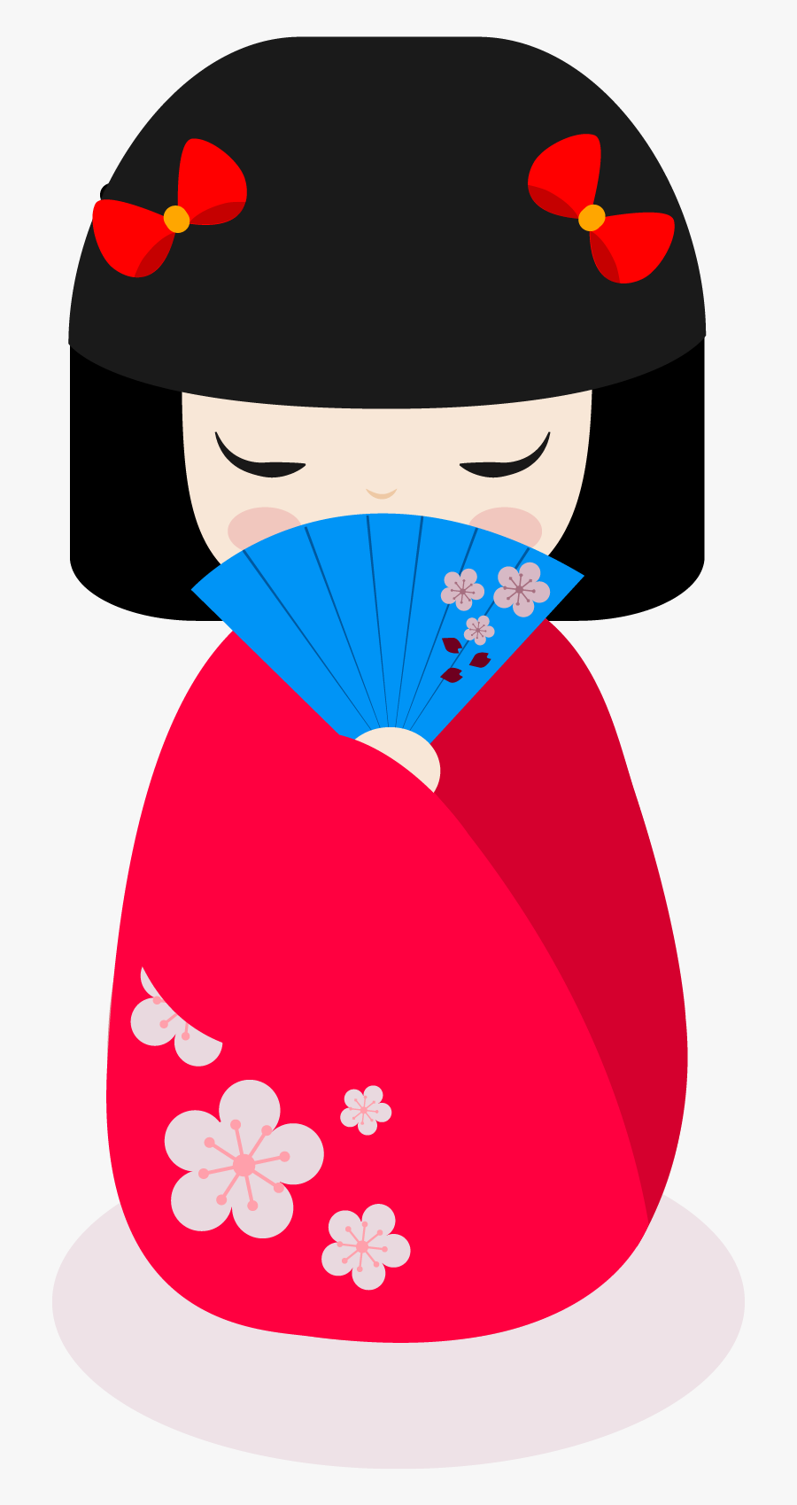 Japanese Clip Doll - Japanese Dolls Png, Transparent Clipart