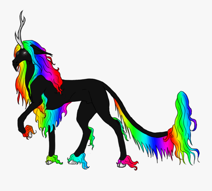 Black Unicorn Rainbow Clipart , Png Download - Unicorn Pictures Really Pretty, Transparent Clipart