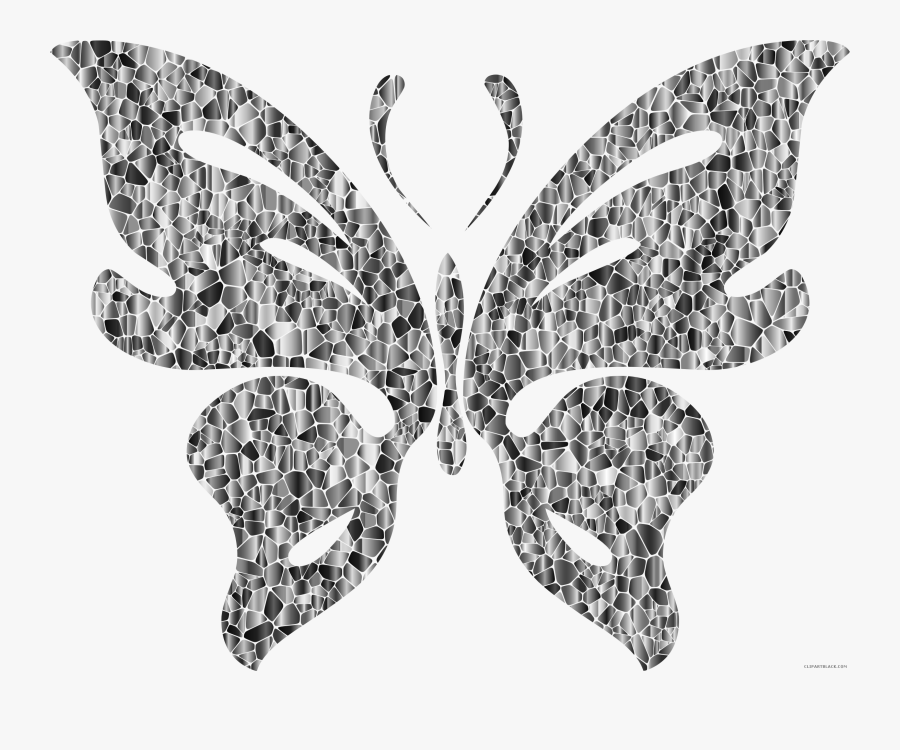 Transparent Butterfly Clip Art Black And White - Chromatic Butterfly, Transparent Clipart