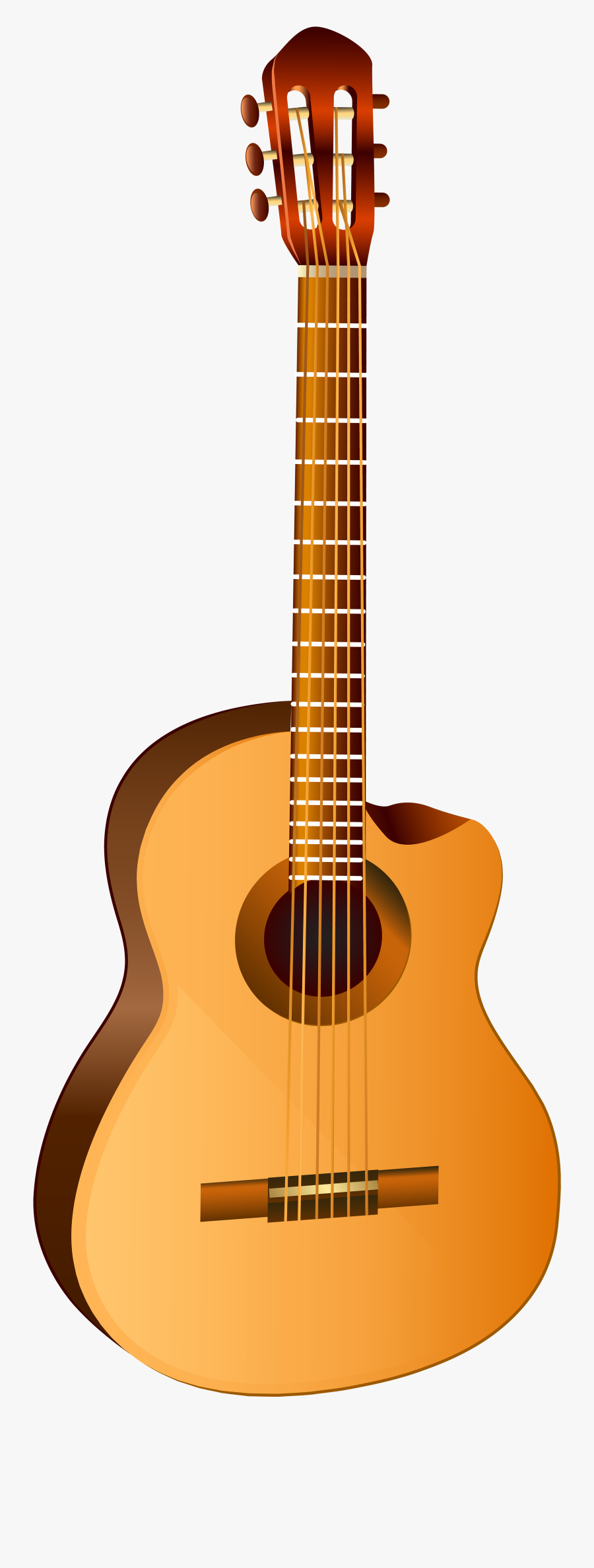 Musical Clipart Guitar - Yamaha Semi Acoustic Guitar, Transparent Clipart