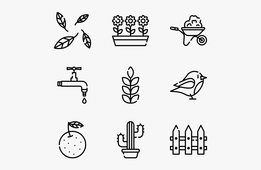 Gardening - Family Line Icon Png, Transparent Clipart