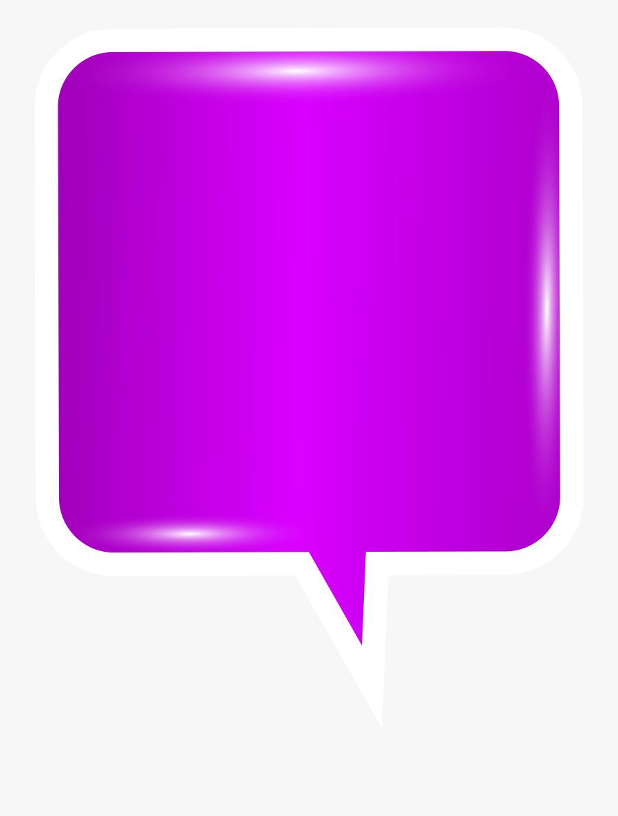 Bubble Speech Purple Png Clip Art Image, Transparent Clipart